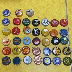 Colorful Bottle Caps Collection